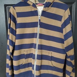 Hannah Andersson Striped Zippered Hoodie